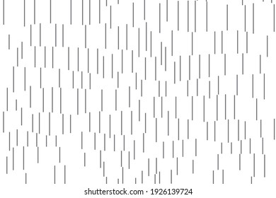 Abstract background pattern made with short lines in rain abstraction. Modern, simple, minimal vector art.