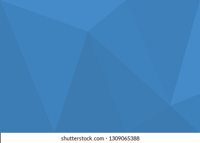 Abstract background pattern made with triangle shapes in tones of blue color. Simple, modern and futuristic vector art.