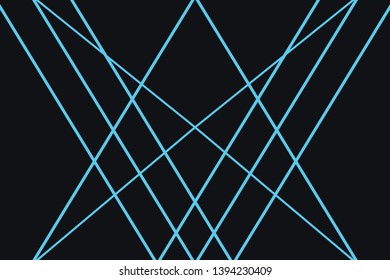 Abstract background pattern made with triangular and trapezoidal shapes in technology and future abstraction. Modern vector art in blue color.