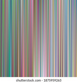 Abstract background pattern made of vertical lines in shades of green, pink, yellow,blue and purple
