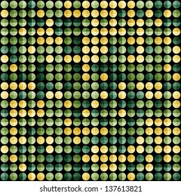 Abstract background pattern with many circles looks like gems, vector illustration