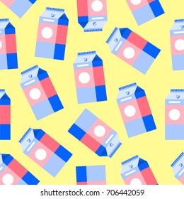 Patrón de fondo abstracto con cifras de leche. Ilustración vectorial para su logotipo con espacio para texto.