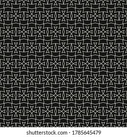 Abstract background pattern. Monochrome wallpaper texture. Seamless geometric patterns Black and white colors. Perfect for fabrics, covers, patterns, posters, interior designs or wallpapers. Vector