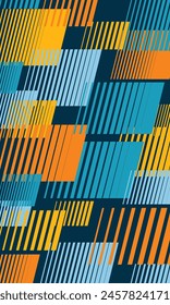 Abstract background pattern of overlapping bright color stripes
