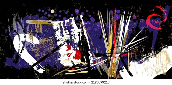 abstract background pattern, with paint strokes and splashes