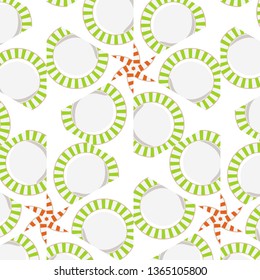 Abstract background pattern with pink and blue plates. Baby motifs patterns for play.