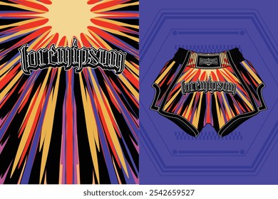 padrão de fundo abstrato para impressão em muay thai boxing shorts