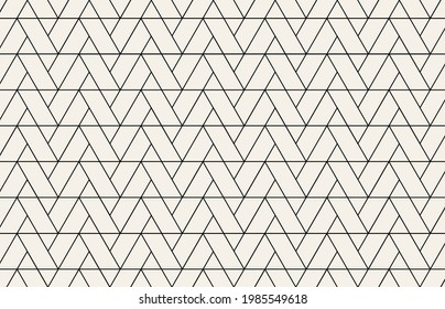 Abstract background pattern.  Repeating geometric triangle grid. Simple graphic design. Modern stylish texture with monochrome trellis. vector