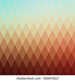 Abstract background, pattern rhombs, transition bright colors. Vector backdrop of geometric shape.