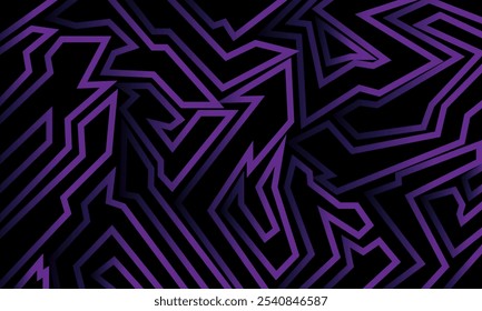 Abstract background with a pattern of sharp, jagged lines in shades of purple, creating a dynamic and energetic visual.
