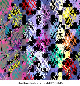 abstract background pattern, with strokes, splashes and rhombus