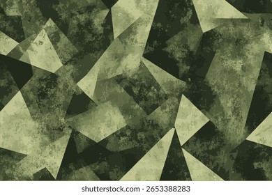An abstract background pattern in the style of military camouflage, using shades of green and brown.Army or hunting dark khaki green camo clothes. Camouflage wallpaper for textile and fabric.