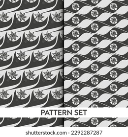 Abstract background pattern templates with star forming shape