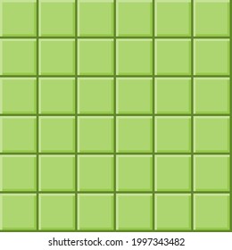 Abstract background pattern. Tiles background. Green tile's vector texture. 