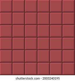 Abstract background pattern. Tiles background. Red tile's vector texture.