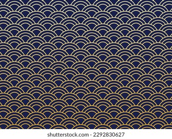Abstract background. Pattern vector . Oriental New Year Decoration. Modern  background, Geometric texture with waves. Vector illustration.
