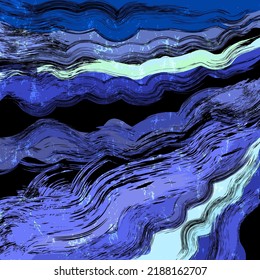 abstract background pattern with waves, stripes, paint strokes and splashes