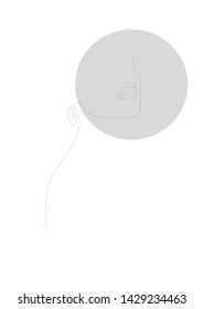 abstract background, pattern, woman depicted by line, female silhouette, minimalism, face girl