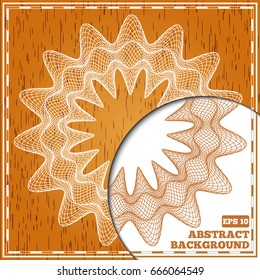 Abstract background with pattern. Wooden texture. Vector illustration.