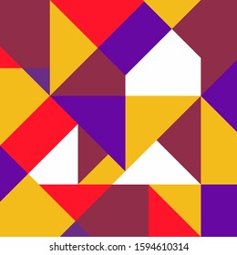 abstract background pattern in yellow purple white and red color
