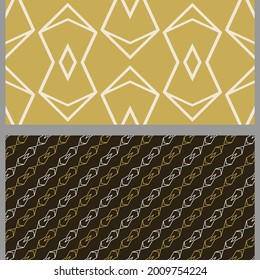 Abstract background patterns with geometric elements. Set. Suitable for decorating book covers, posters, wallpapers, invitations, postcards. Seamless pattern, texture. Vector illustration for design