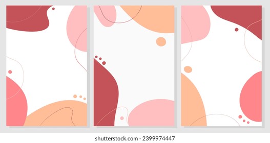 Fondo abstracto en color melocotón. Color de moda del año. Diseño para tarjetas, carteles, fondo de texto, venta, publicidad. Ilustración vectorial.