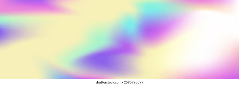 Abstract Background. Pearlescent Gradient. Liquid Cover. Blue Retro Texture. Metal Creative Template. Vibrant Paper. Hologram Gradient. Soft Pattern. Purple Abstract Background