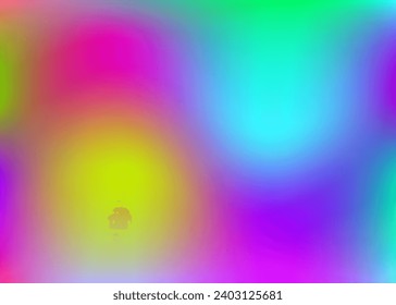 Abstrakter Hintergrund. Perleszierender Farbverlauf. Metallmuster Blauer Farbverlauf. Einhornlichter. Weiche Futuristische Vorlage. Regenbogen-Mesh. Reizende Textur. violetter abstrakter Hintergrund