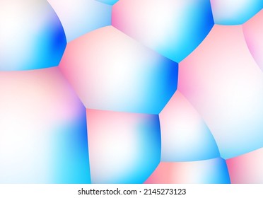 Abstract background with pearlescent soft bubbles balls