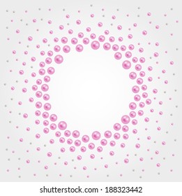 Abstract background with pearls