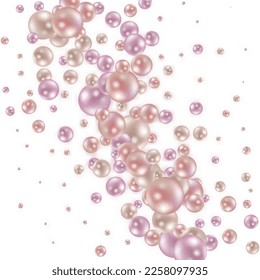 Abstract background of pearls. Vector holiday background.