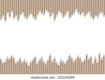 Resumen del fondo de los lápices. Ilustración vectorial.