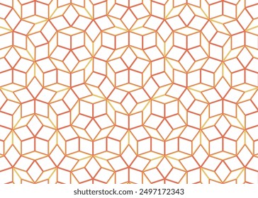 Abstract background with Penrose pattern - hand drawn vector illustration.