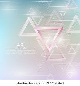 Abstract background from Penrose's triangles. Impossible figures. Concept of unreality. Optical deception. Infinity of space. Vector illustration.
