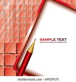 Abstract Background with Pensil. Eps10.