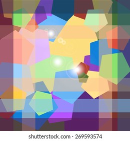 abstract background pentagon