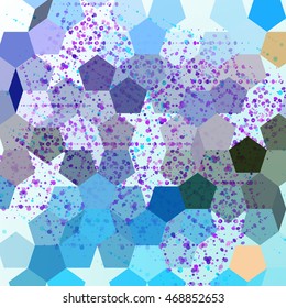 abstract background with pentagon. Different colors