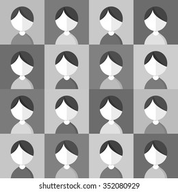 Abstract background of people icons.