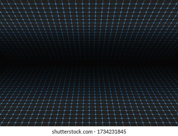 Abstract background with a perspective grid design