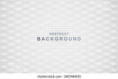 Abstract background with perspective. White geometric shapes.