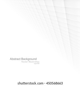 Abstract background with perspective. White soft texture.