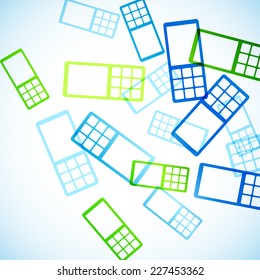 abstract background: phone