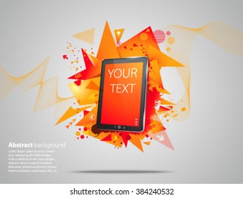 Abstract background with phone