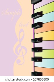abstract background with piano