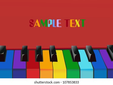 abstract background with piano