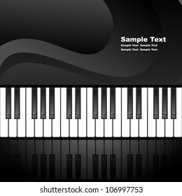 Abstract background with piano keys. EPS10 vector illustration. Contains opacity mask.