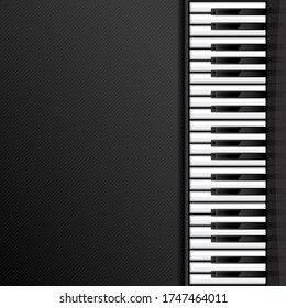 Abstract background with piano keys. Vector illustration.