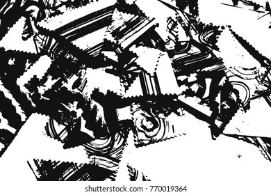Abstract background. Pieces of paper.