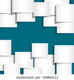 Abstract background with pieces of paper.Vector eps10