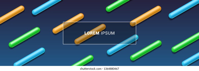 Abstract Background Pills, Capsules. Blue, Orange, Green, Dark. Dynamic Creative Beautiful Template For Advertising Poster, Business Card, Placard, Cover, Brochure, Web Design Banner. Vector EPS10 